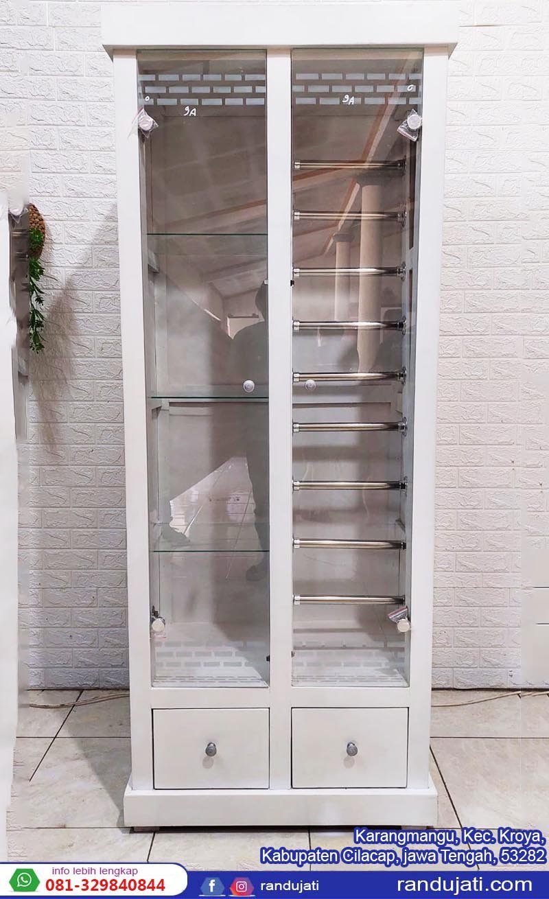 LEMARI HIJAB MULTIPLEK PUTIH P2 DN255